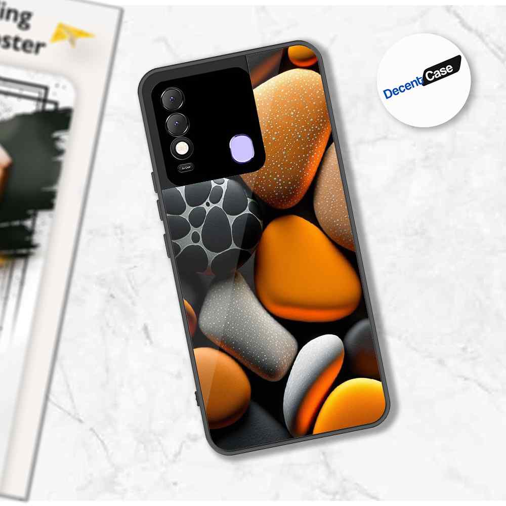 Tecno Spark 8 Cover - 3D Pebble Design - HQ Ultra Shine Premium Metal Phone Case