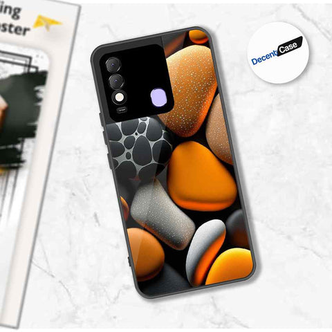 Tecno Spark 8 Cover - 3D Pebble Design - HQ Ultra Shine Premium Metal Phone Case