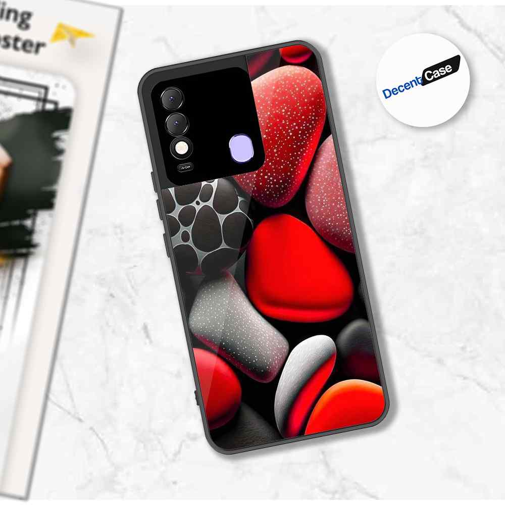 Tecno Spark 8 Cover - 3D Pebble Design - HQ Ultra Shine Premium Metal Phone Case