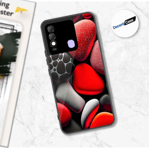 Tecno Spark 8 Cover - 3D Pebble Design - HQ Ultra Shine Premium Metal Phone Case