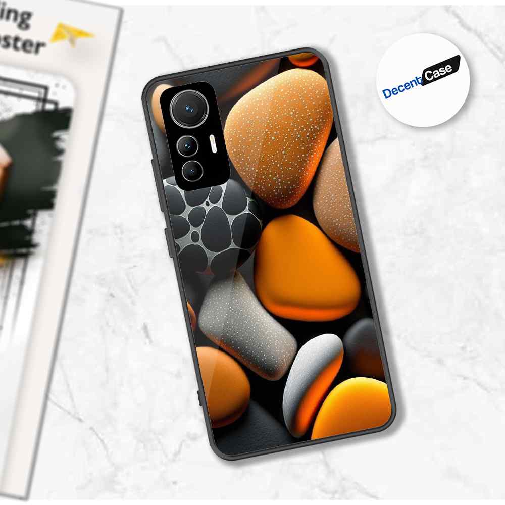 Xiaomi 12 Lite Cover - 3D Pebble Design - HQ Ultra Shine Premium Metal Phone Case