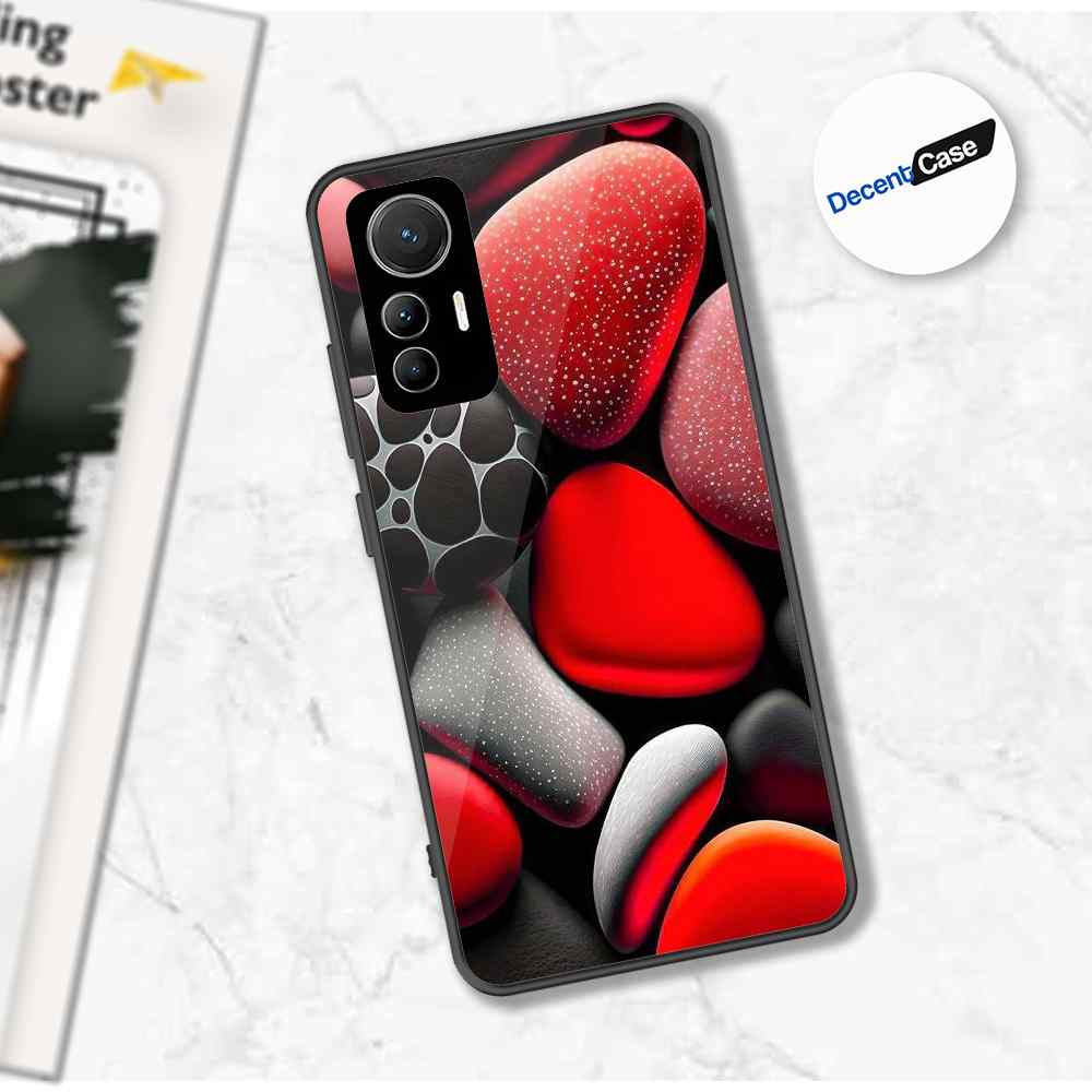 Xiaomi 12 Lite Cover - 3D Pebble Design - HQ Ultra Shine Premium Metal Phone Case