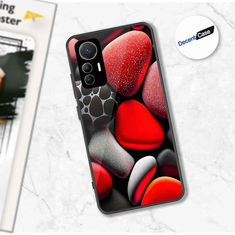 Xiaomi 12 Lite Cover - 3D Pebble Design - HQ Ultra Shine Premium Metal Phone Case
