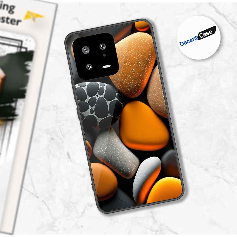 Xiaomi 13 Cover - 3D Pebble Design - HQ Ultra Shine Premium Metal Phone Case