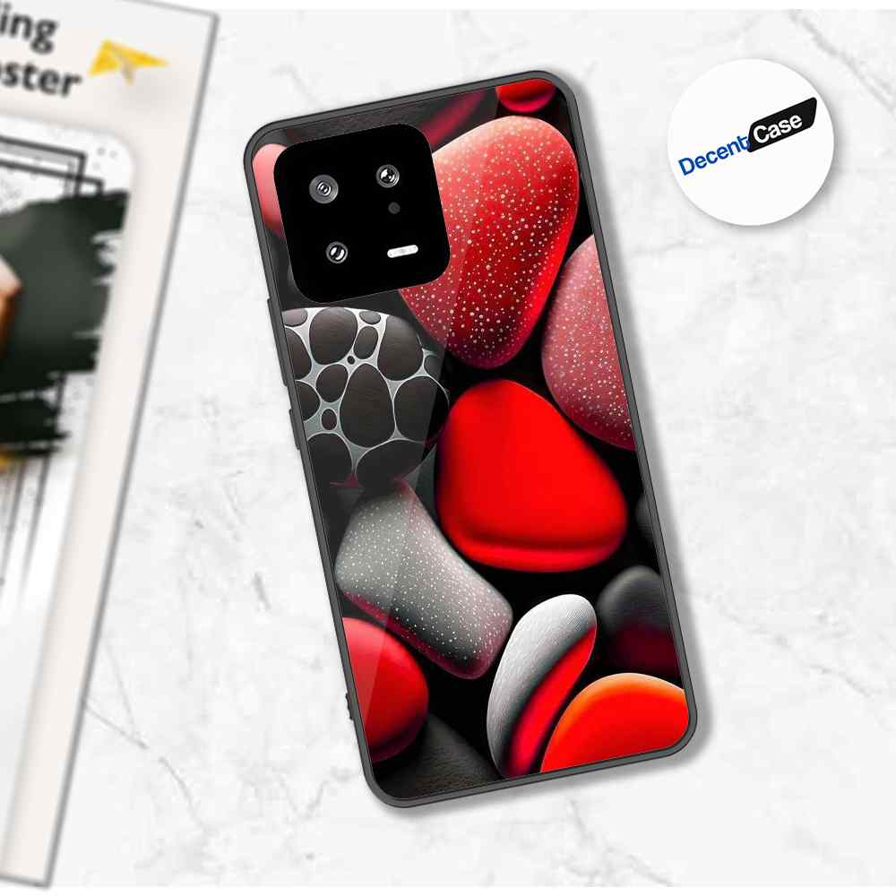Xiaomi 13 Cover - 3D Pebble Design - HQ Ultra Shine Premium Metal Phone Case