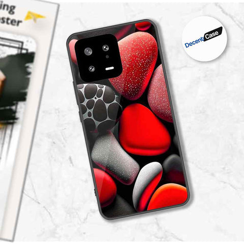Xiaomi 13 Cover - 3D Pebble Design - HQ Ultra Shine Premium Metal Phone Case