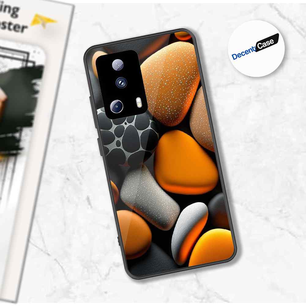Xiaomi 13 Lite Cover - 3D Pebble Design - HQ Ultra Shine Premium Metal Phone Case