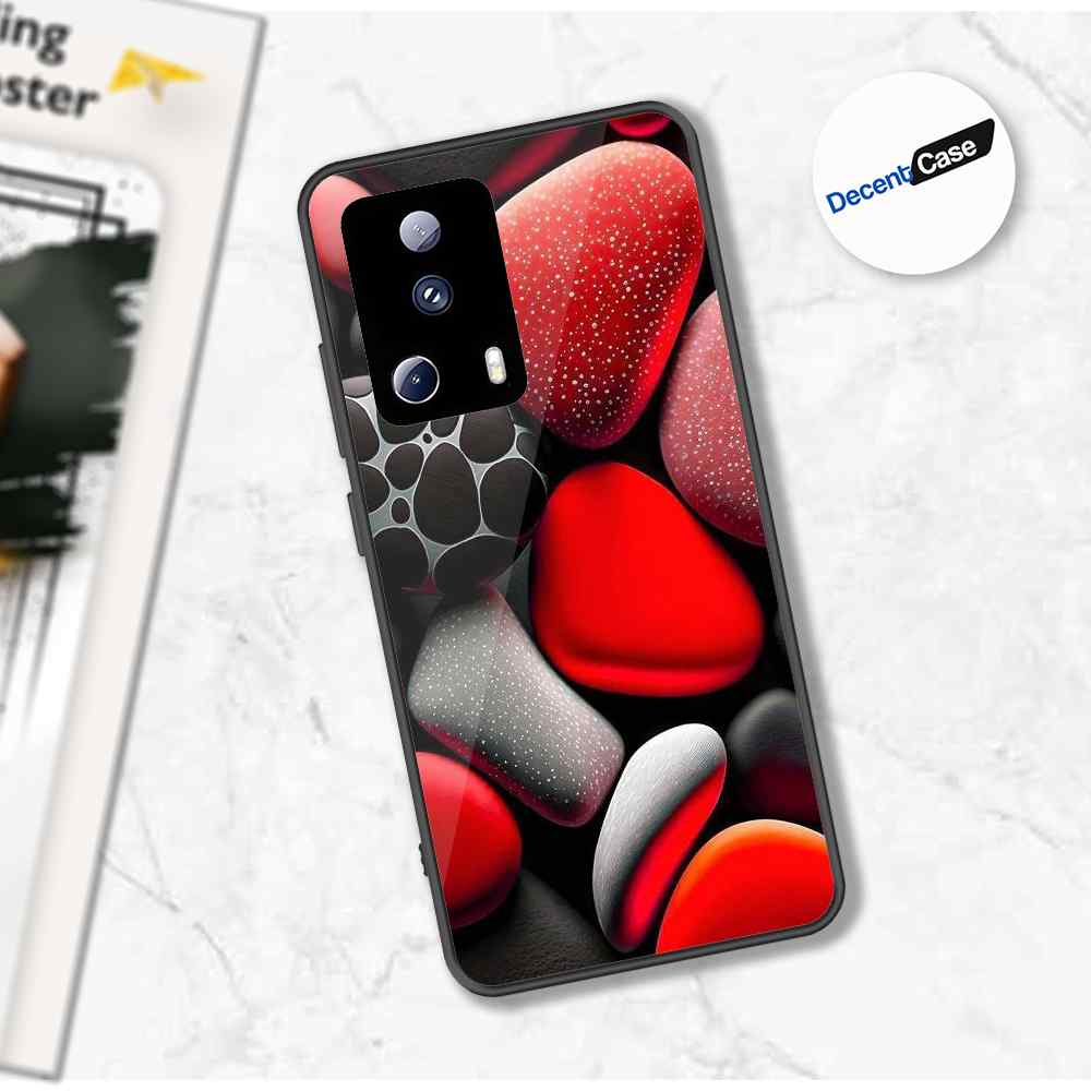 Xiaomi 13 Lite Cover - 3D Pebble Design - HQ Ultra Shine Premium Metal Phone Case