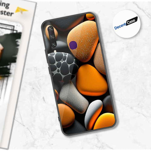 Huawei Y6p Cover - 3D Pebble Design - HQ Ultra Shine Premium Metal Phone Case