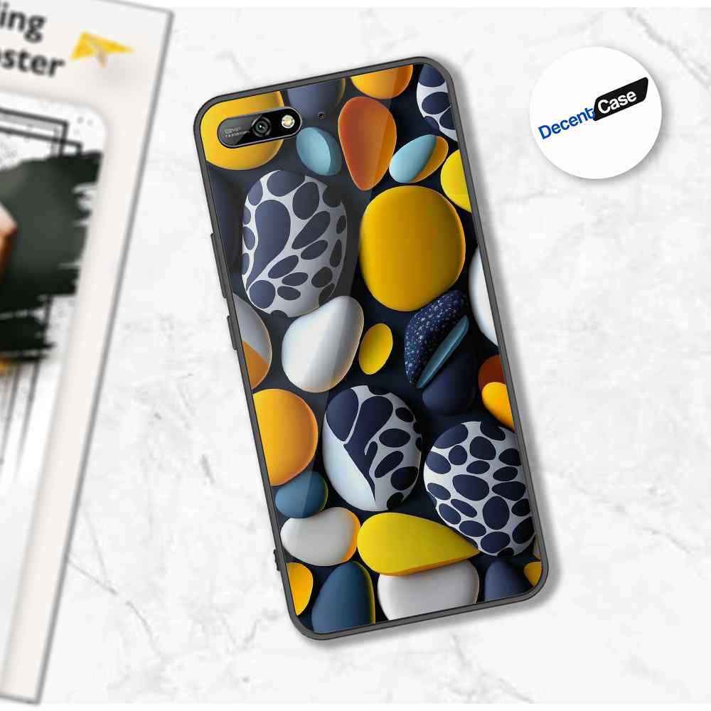 Huawei Y6 Prime 2018 / Honor 7A Cover - 3D Pebble Design - HQ Ultra Shine Premium Metal Phone Case
