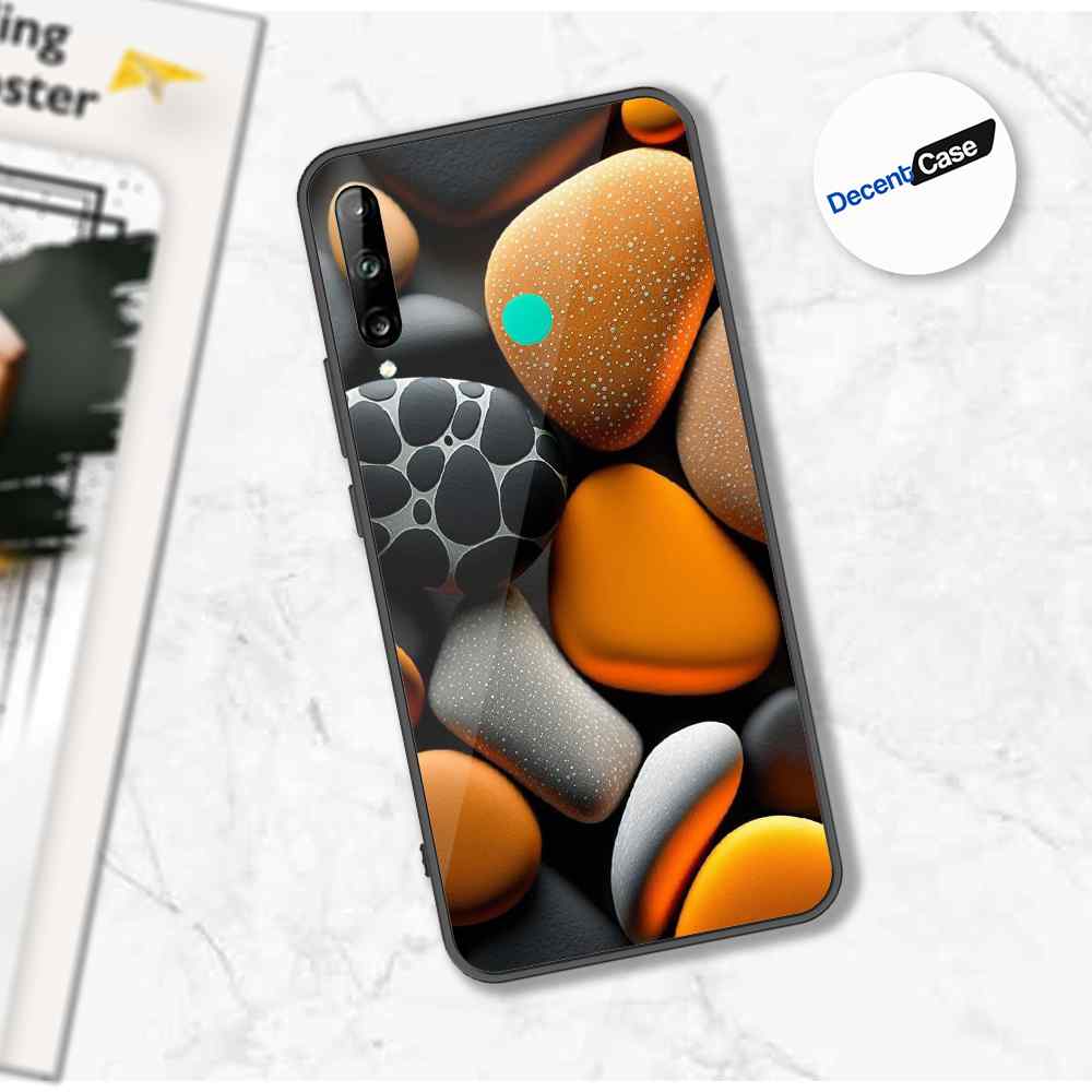 Honor 9C Cover - 3D Pebble Design - HQ Ultra Shine Premium Metal Phone Case