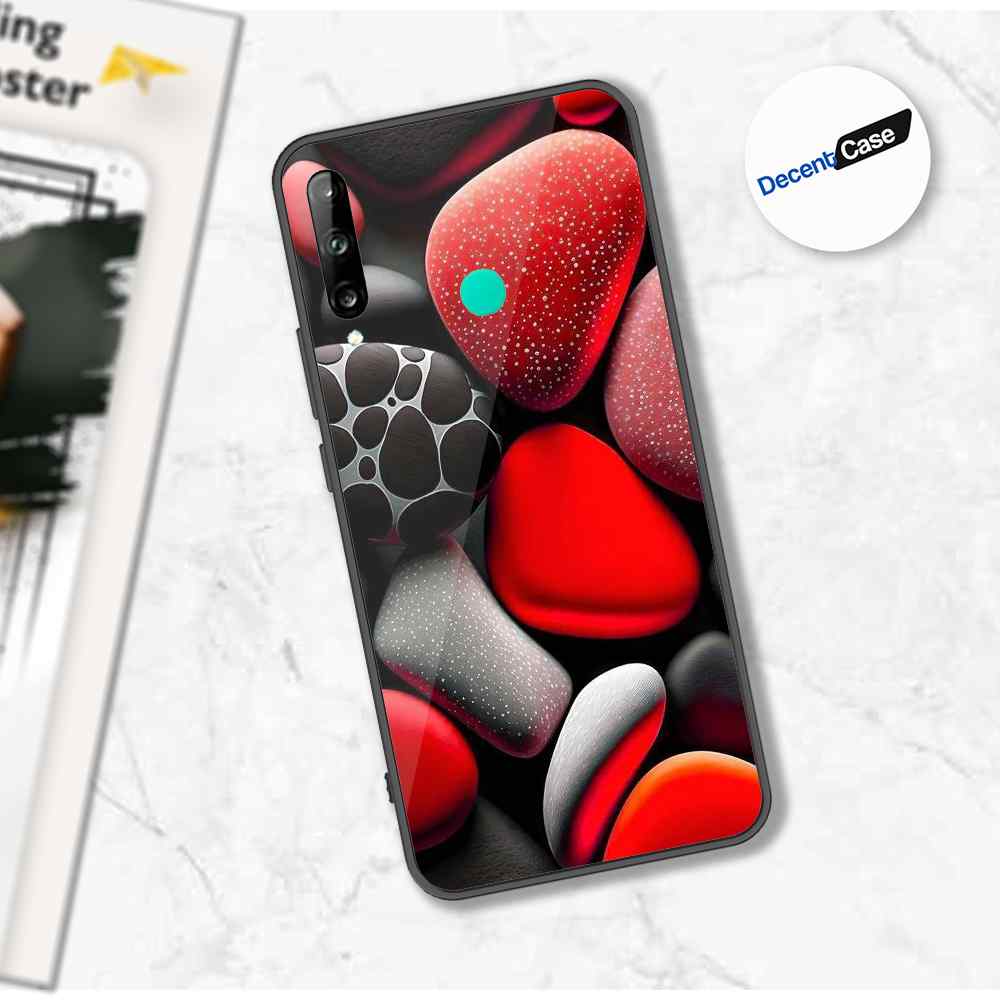 Honor 9C Cover - 3D Pebble Design - HQ Ultra Shine Premium Metal Phone Case