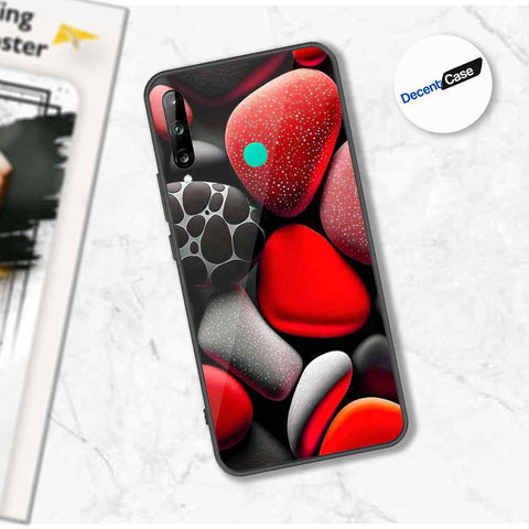 Honor 9C Cover - 3D Pebble Design - HQ Ultra Shine Premium Metal Phone Case