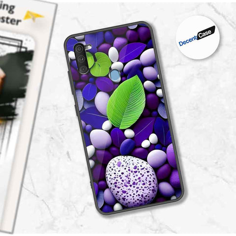 Samsung Galaxy A10 Cover - Flower Series - Premium Printed Metal soft Bumper shock Proof Case