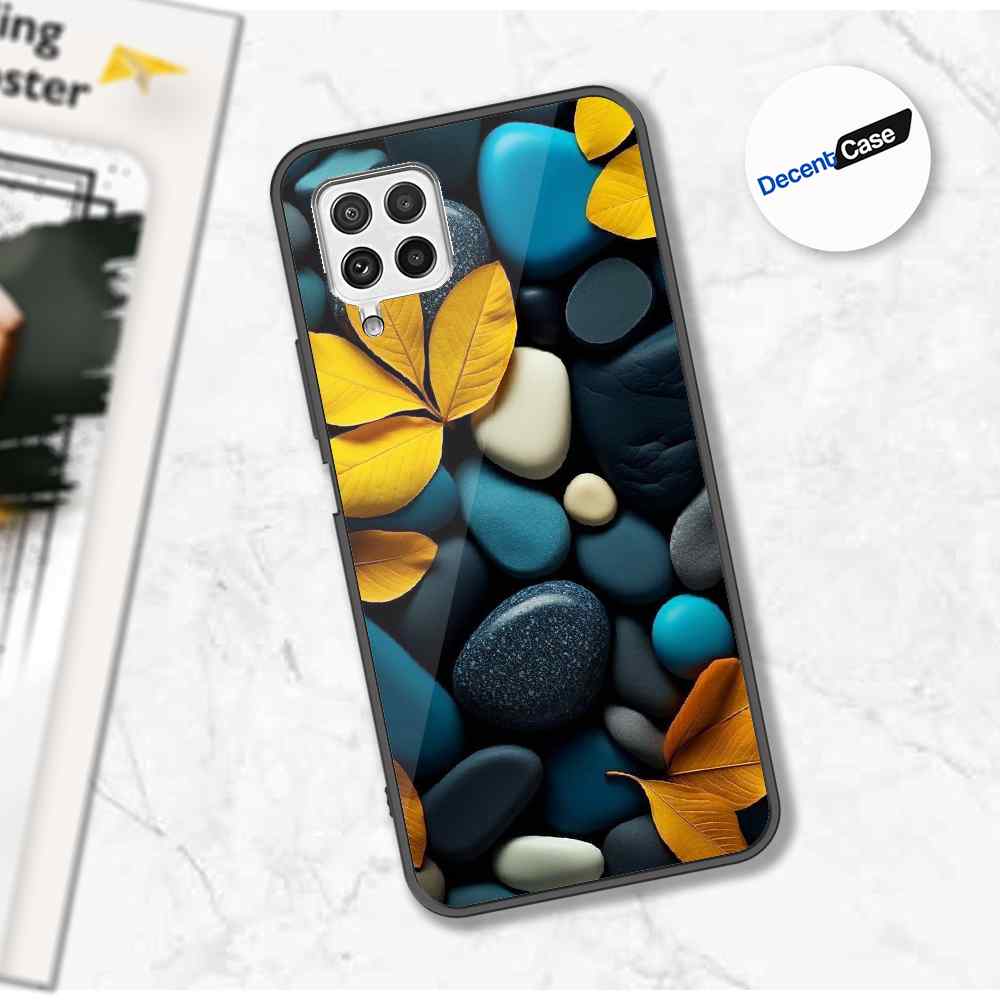 Samsung Galaxy A22 Cover - Flower Series - Premium Printed Metal soft Bumper shock Proof Case