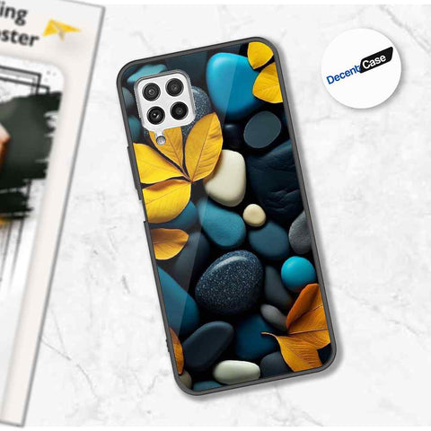 Samsung Galaxy A22 Cover - Flower Series - Premium Printed Metal soft Bumper shock Proof Case