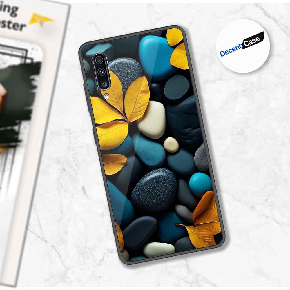 Samsung Galaxy A70 Cover - Flower Series - Premium Printed Metal soft Bumper shock Proof Case