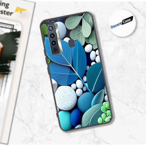 Tecno Camon 17 Cover - Flower Series - Premium Printed Metal soft Bumper shock Proof Case