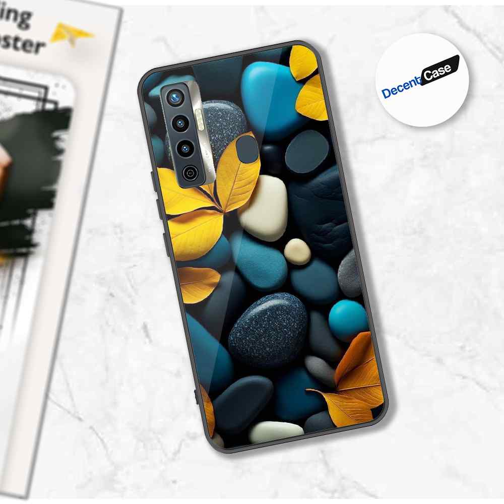 Tecno Camon 17 Cover - Flower Series - Premium Printed Metal soft Bumper shock Proof Case