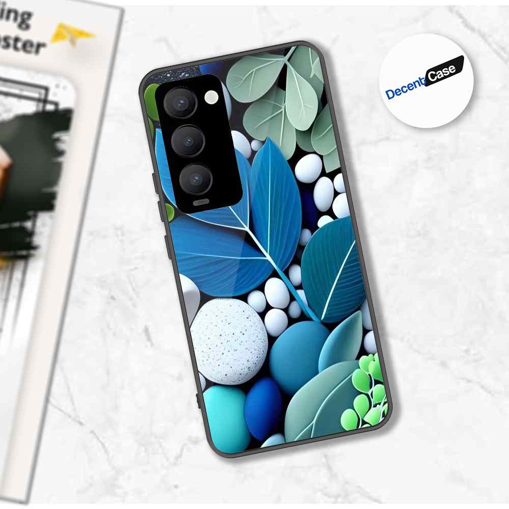 Tecno Camon 18 Premier Cover - Flower Series - Premium Printed Metal soft Bumper shock Proof Case