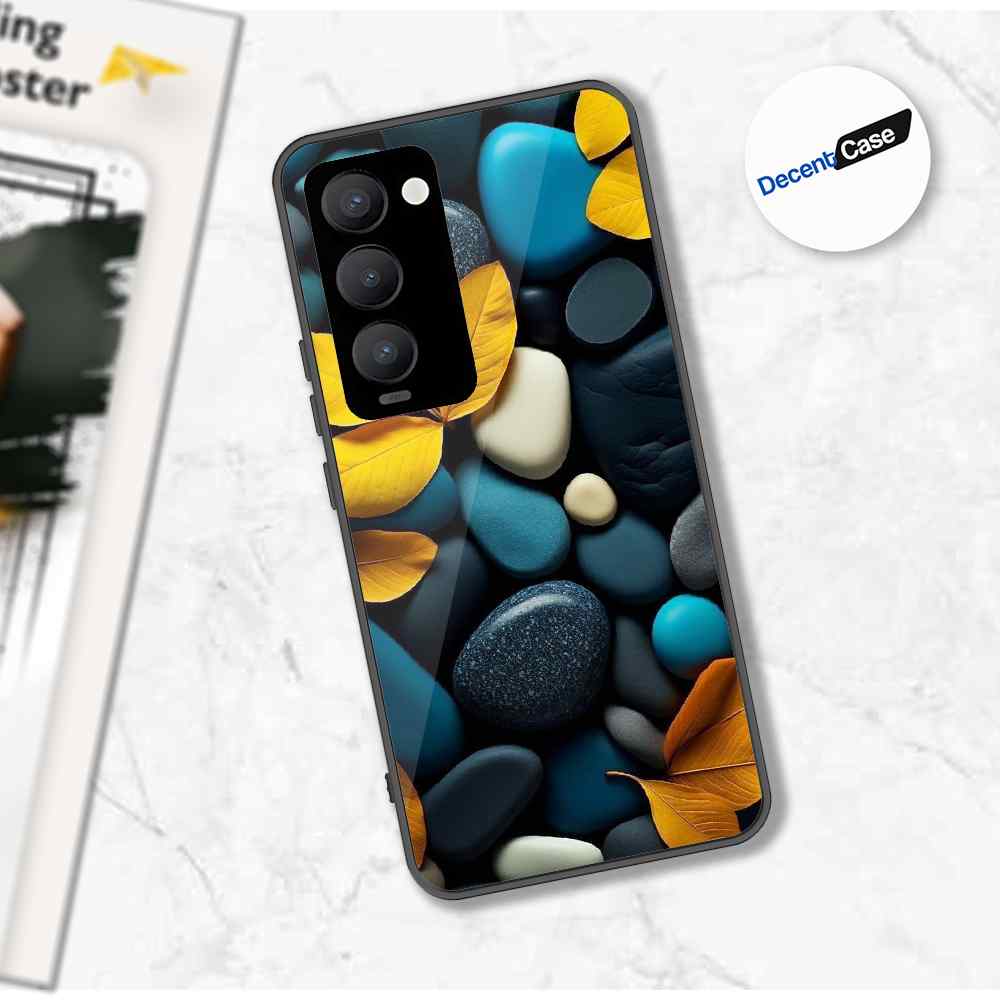 Tecno Camon 18 Premier Cover - Flower Series - Premium Printed Metal soft Bumper shock Proof Case