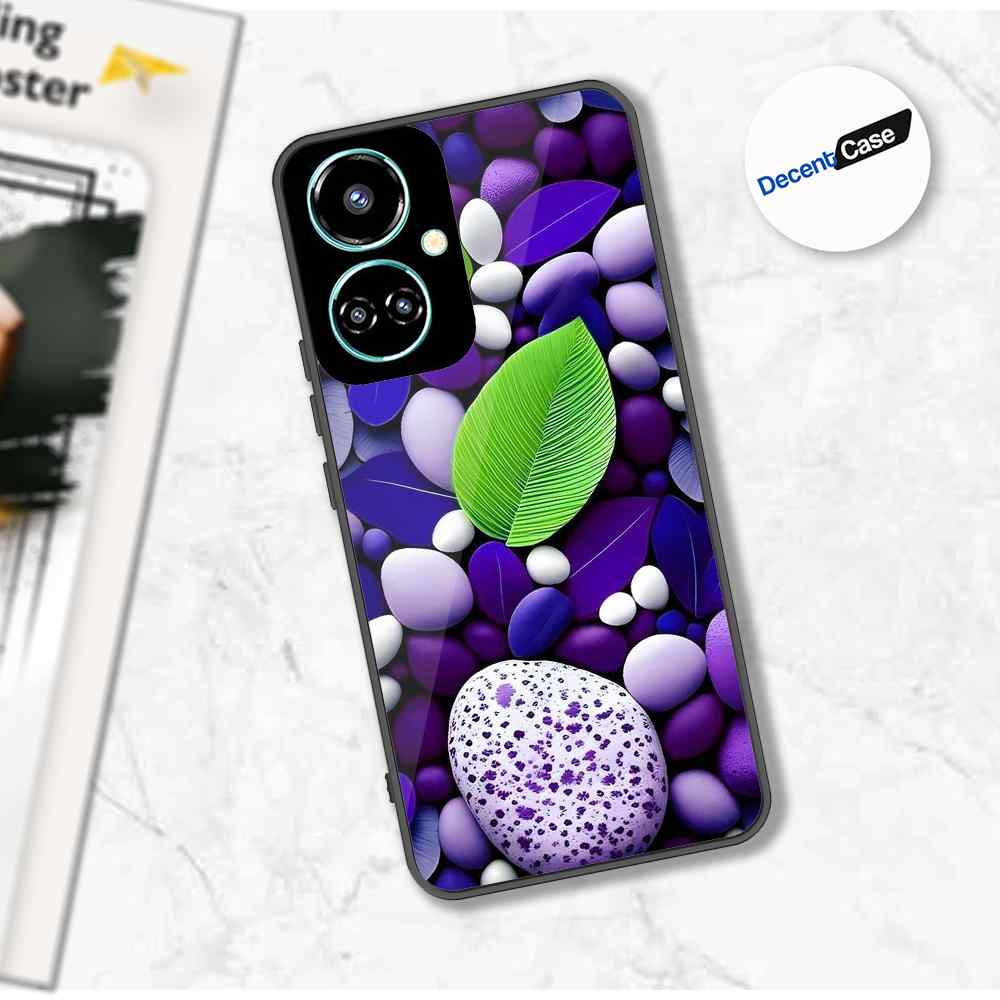 Tecno Camon 19 Cover - Flower Series - Premium Printed Metal soft Bumper shock Proof Case