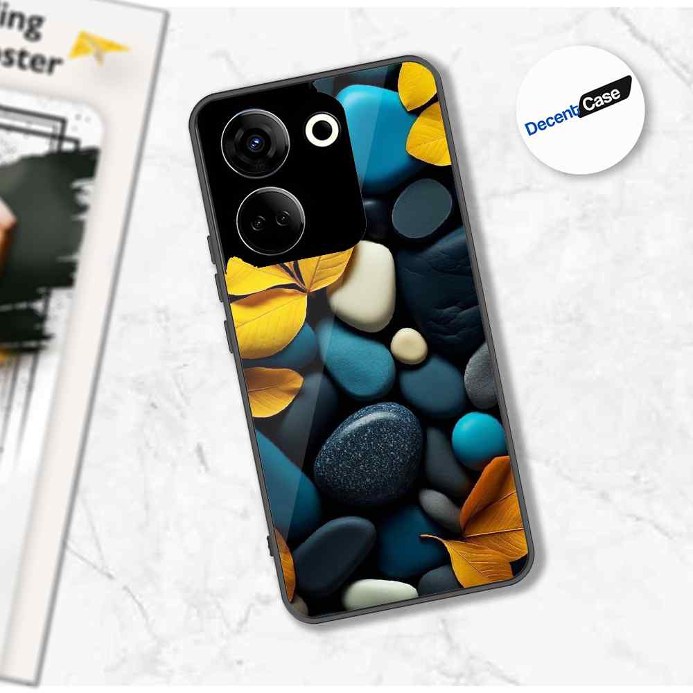 Tecno Camon 20 Pro Cover - Flower Series - Premium Printed Metal soft Bumper shock Proof Case