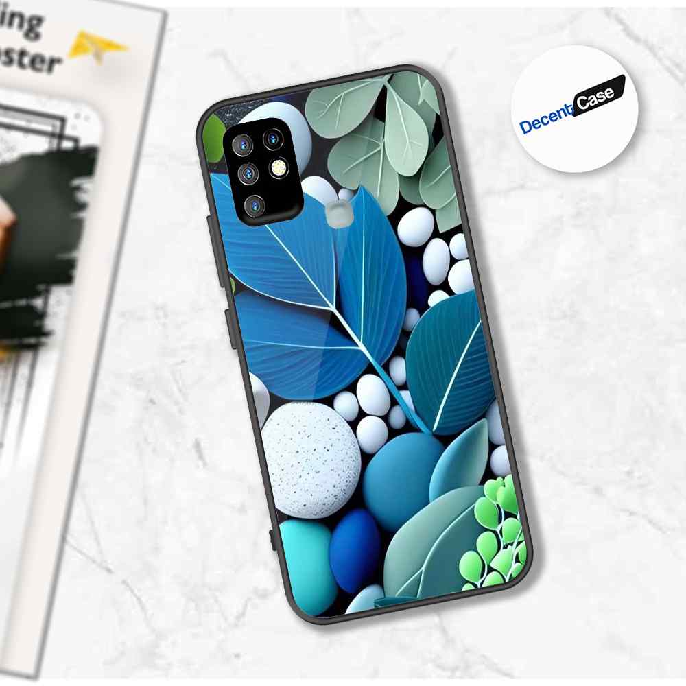 Infinix Hot 10 Cover - Flower Series - Premium Printed Metal soft Bumper shock Proof Case