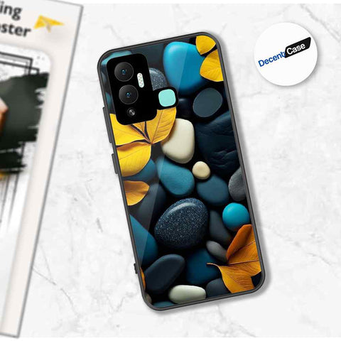Infinix Hot 12i Cover - Flower Series - Premium Printed Metal soft Bumper shock Proof Case
