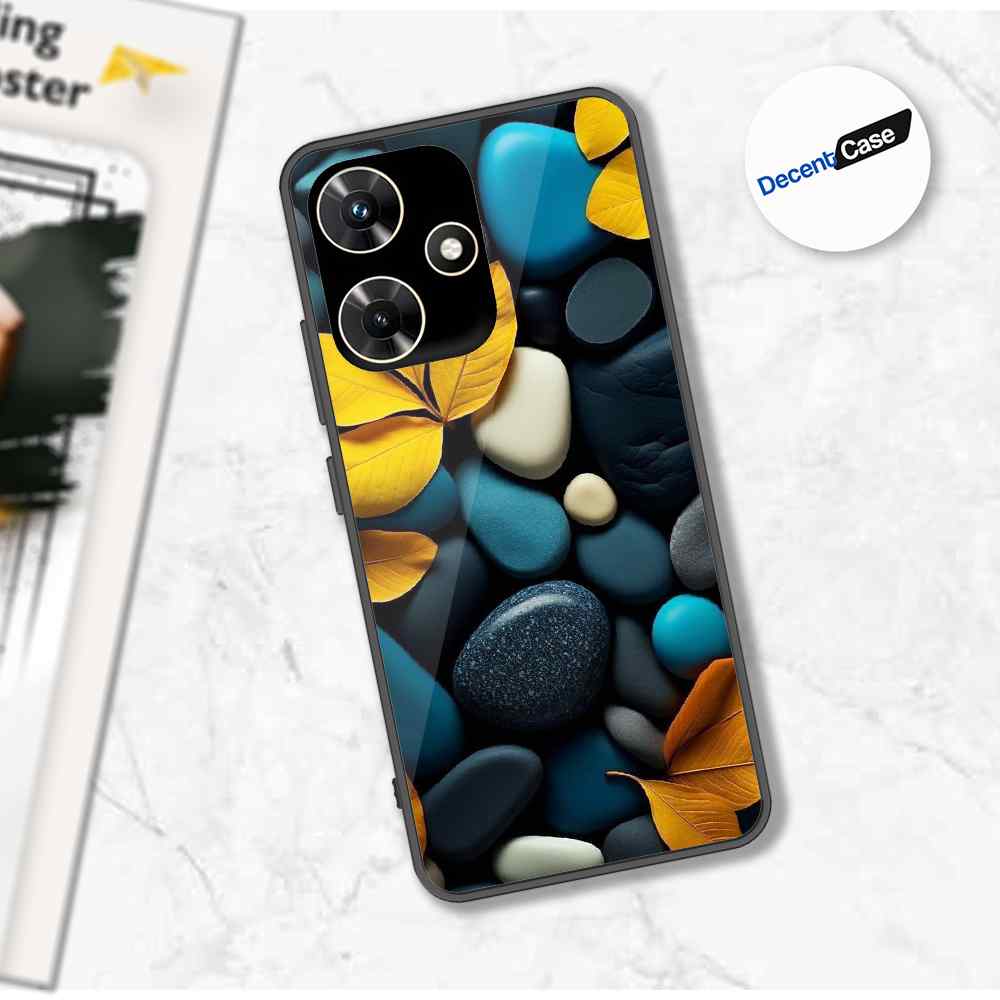 Infinix Hot 30i Cover - Flower Series - Premium Printed Metal soft Bumper shock Proof Case