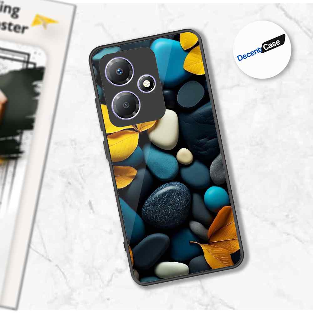 Infinix Hot 30 Play Cover - Flower Series - Premium Printed Metal soft Bumper shock Proof Case