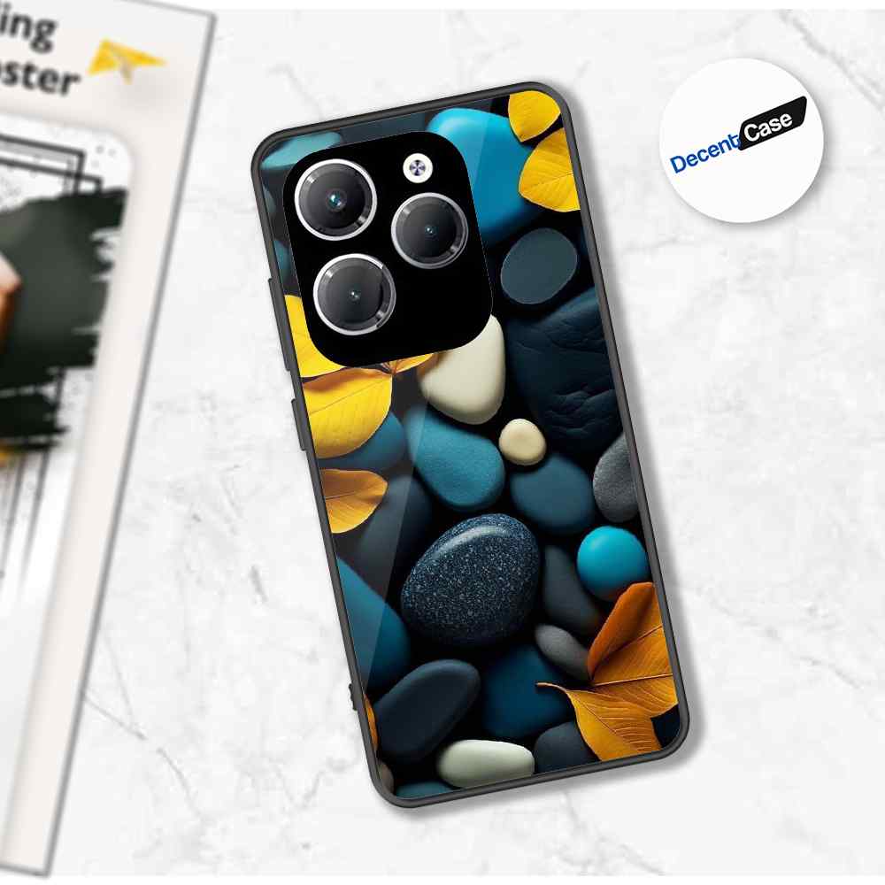 Infinix Hot 40 Cover - Flower Series - Premium Printed Metal soft Bumper shock Proof Case
