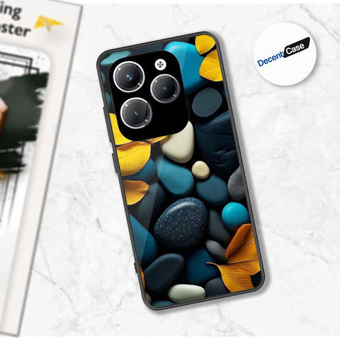 Infinix Hot 40 Cover - Flower Series - Premium Printed Metal soft Bumper shock Proof Case