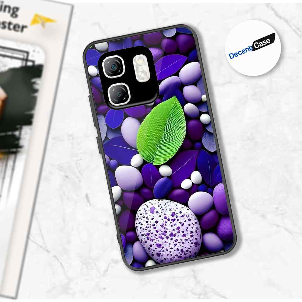Infinix Hot 50i Cover - Flower Series - Premium Printed Metal soft Bumper shock Proof Case