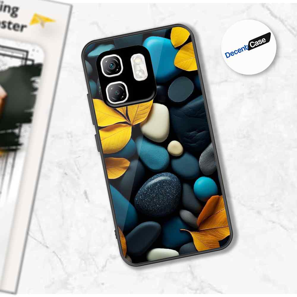 Infinix Hot 50i Cover - Flower Series - Premium Printed Metal soft Bumper shock Proof Case