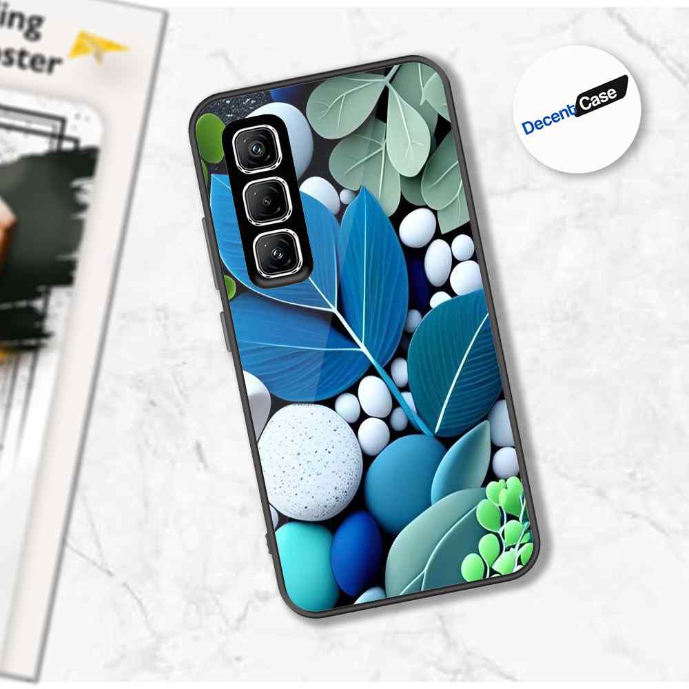 Infinix Hot 50 Pro Cover - Flower Series - Premium Printed Metal soft Bumper shock Proof Case