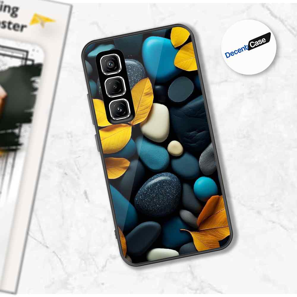 Infinix Hot 50 Pro Cover - Flower Series - Premium Printed Metal soft Bumper shock Proof Case
