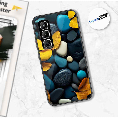 Infinix Hot 50 Pro Cover - Flower Series - Premium Printed Metal soft Bumper shock Proof Case