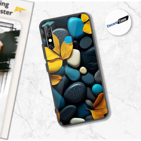 Tecno Spark 4 Cover - Flower Series - Premium Printed Metal soft Bumper shock Proof Case