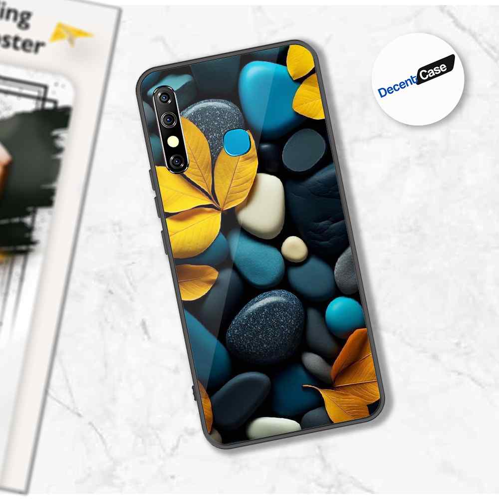 Tecno Spark 4 Cover - Flower Series - Premium Printed Metal soft Bumper shock Proof Case