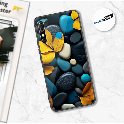 Tecno Spark 4 Cover - Flower Series - Premium Printed Metal soft Bumper shock Proof Case