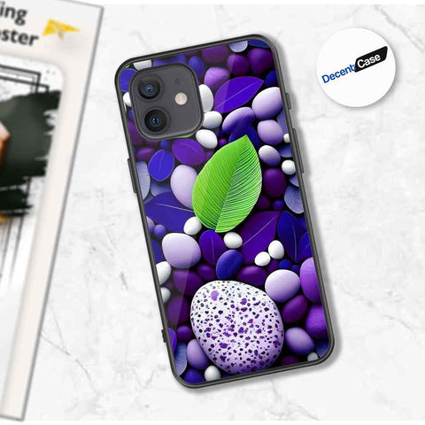 iPhone 12 Cover - Flower Series - Premium Printed Metal soft Bumper shock Proof Case
