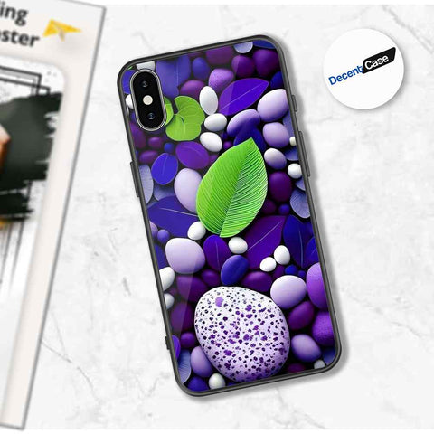 iPhone XS Max Cover - Flower Series - Premium Printed Metal soft Bumper shock Proof Case