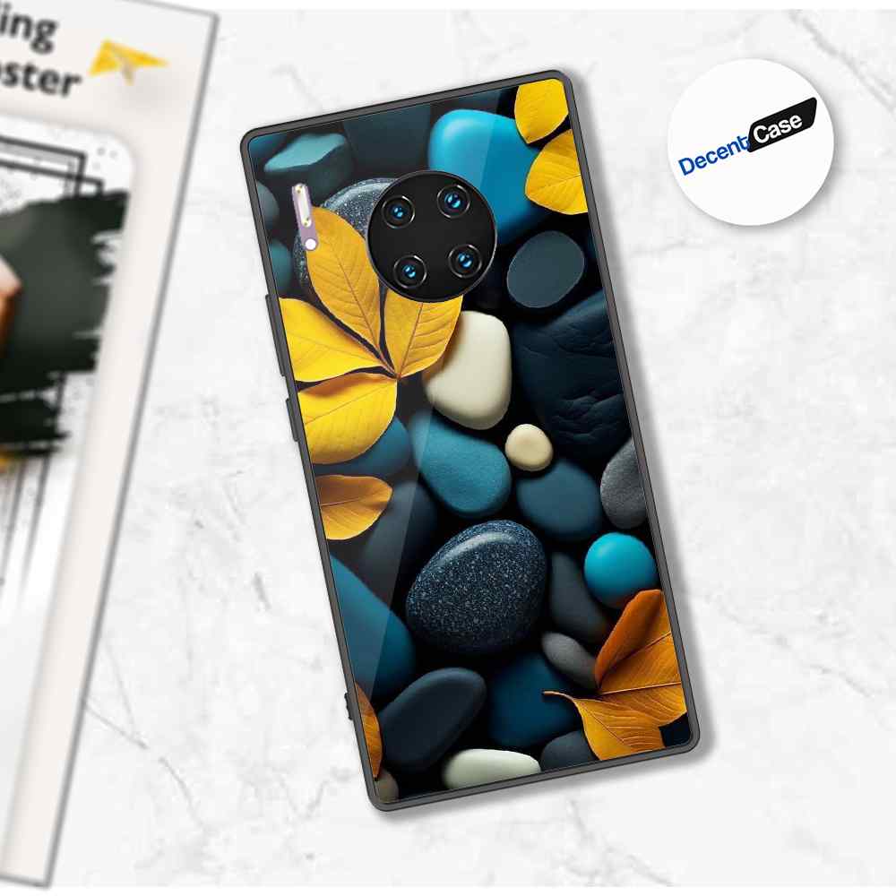 Huawei Mate 30 Pro Cover - Flower Series - Premium Printed Metal soft Bumper shock Proof Case