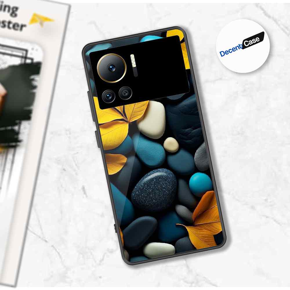 Infinix Note 12 VIP Cover - Flower Series - Premium Printed Metal soft Bumper shock Proof Case
