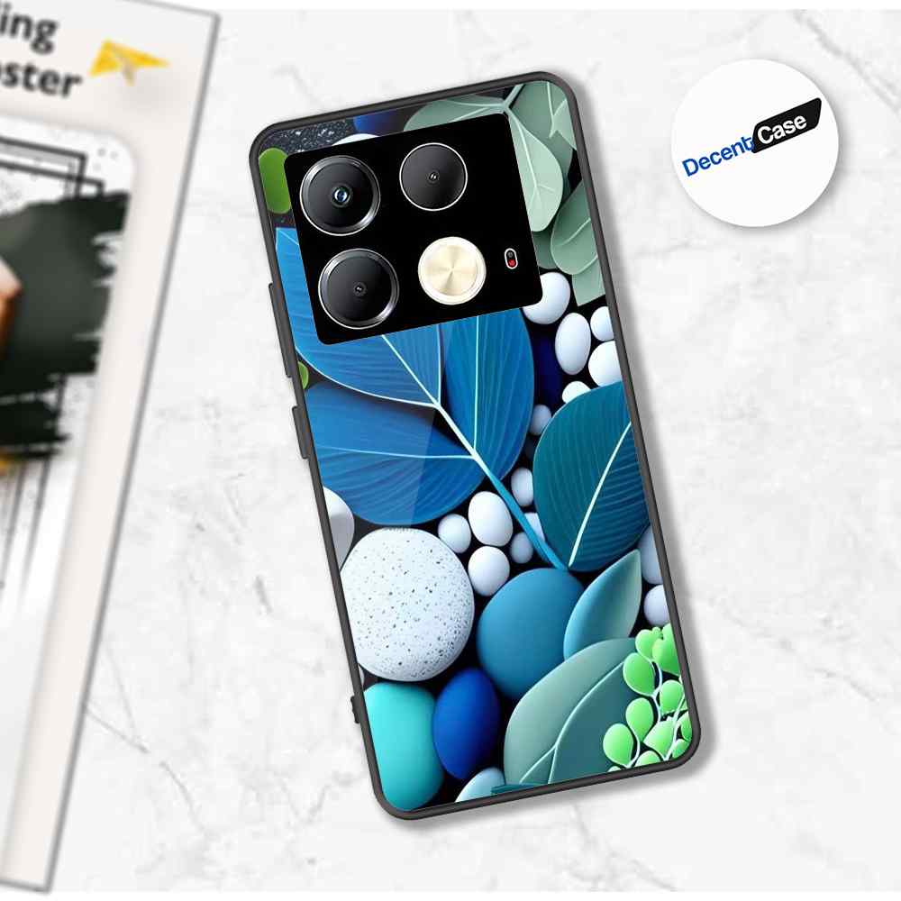 Infinix Note 40 Cover - Flower Series - Premium Printed Metal soft Bumper shock Proof Case