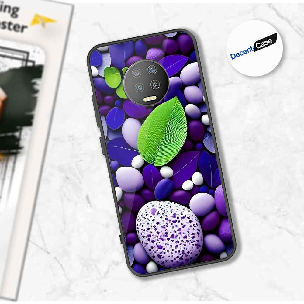 Infinix Note 7 Cover - Flower Series - Premium Printed Metal soft Bumper shock Proof Case