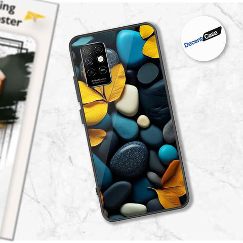 Infinix Note 8i Cover - Flower Series - Premium Printed Metal soft Bumper shock Proof Case