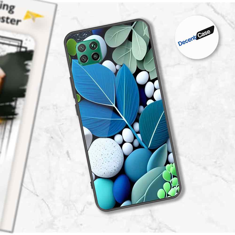 Huawei P40 lite Cover - Flower Series - Premium Printed Metal soft Bumper shock Proof Case