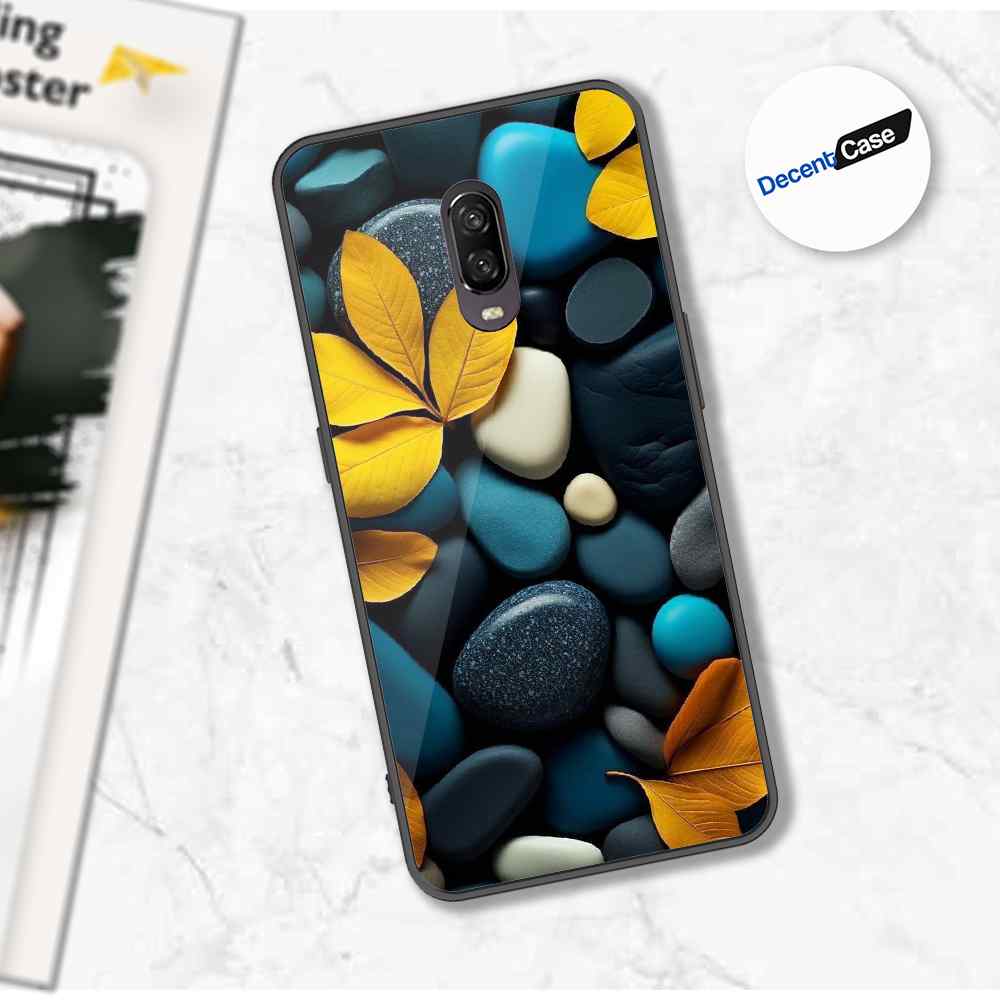 OnePlus 6T Cover - Flower Series - Premium Printed Metal soft Bumper shock Proof Case